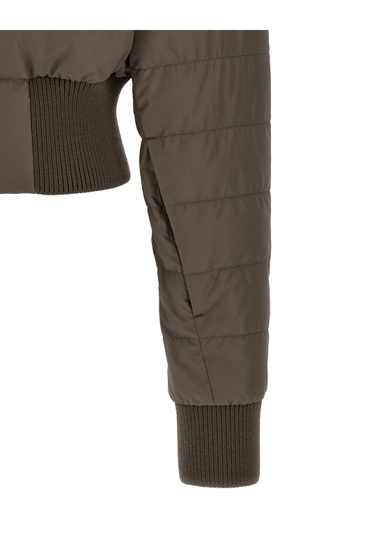 Moncler + Rick Owens 'Cropped' down jacket Gray