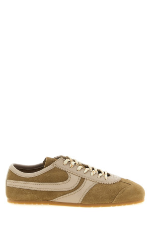 Suede sneakers Beige