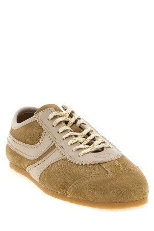 Suede sneakers Beige