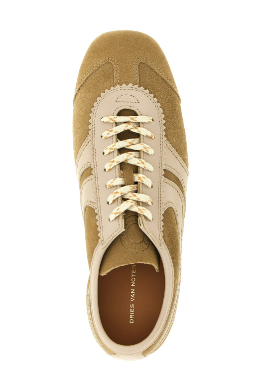 Suede sneakers Beige