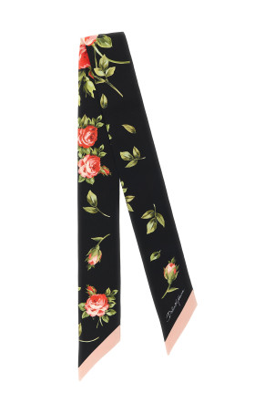 Bandeau 'Bouquet Rose' Black