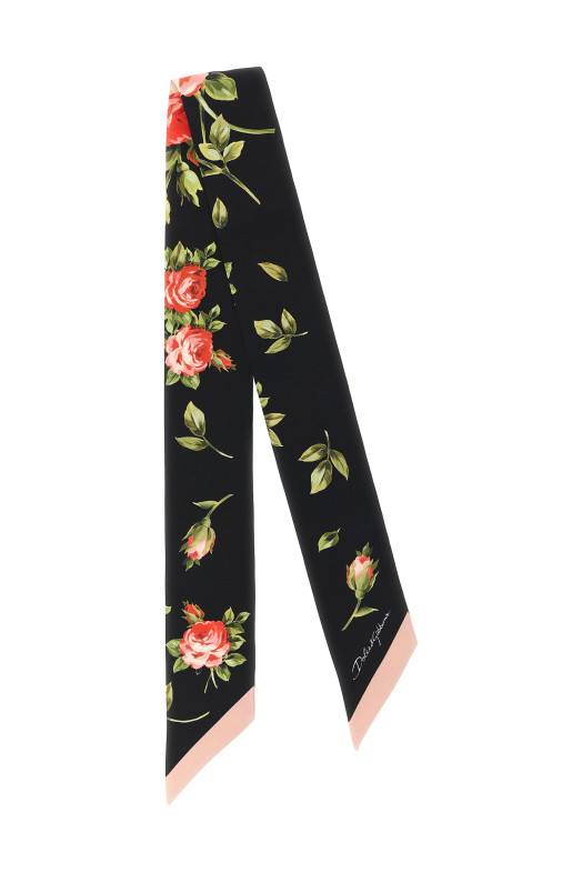 Bandeau 'Bouquet Rose' Black