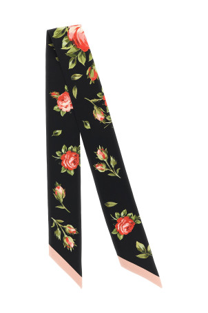 Bandeau 'Bouquet Rose' Black