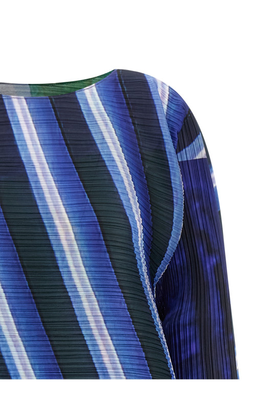 'City Collage' dress Blue