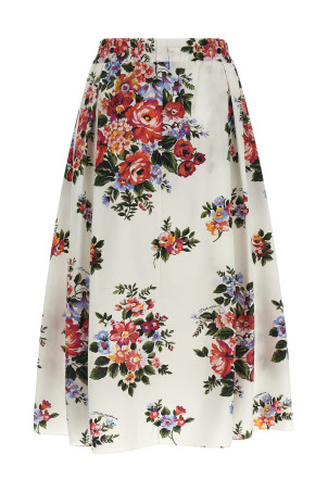 'Mazzo di Fiori' skirt White
