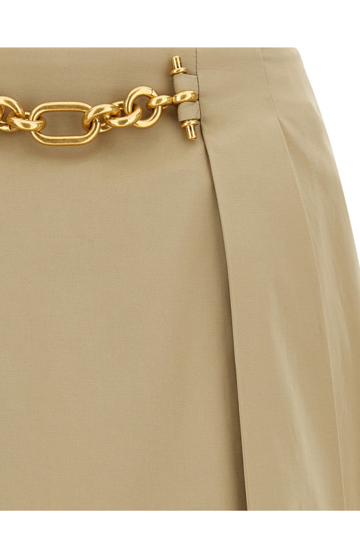 Chain skirt Beige