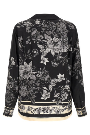 'Bouquet Fiori' shirt Black