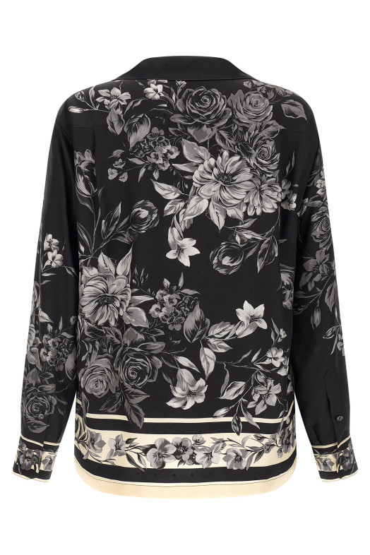 'Bouquet Fiori' shirt Black