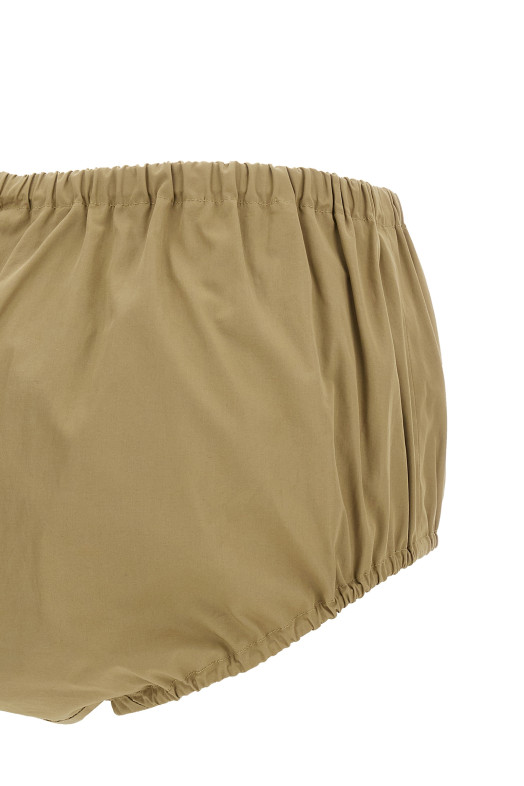 Poplin shorts Beige