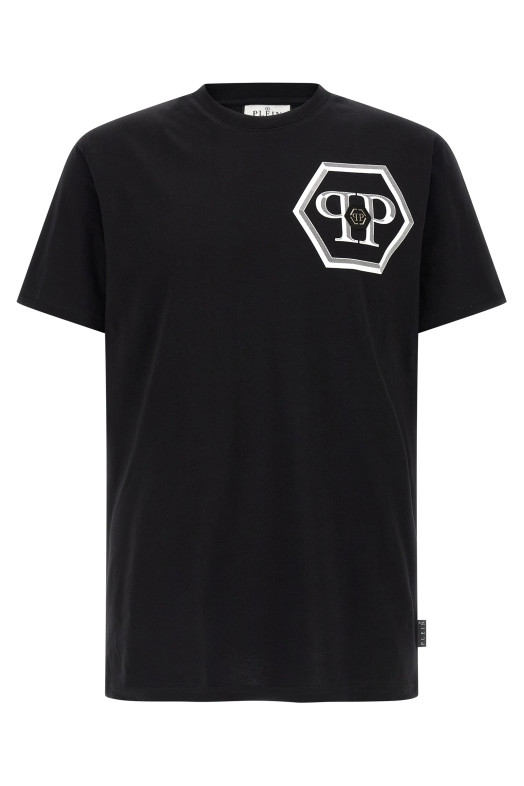 'Hexagon' T-shirt Black