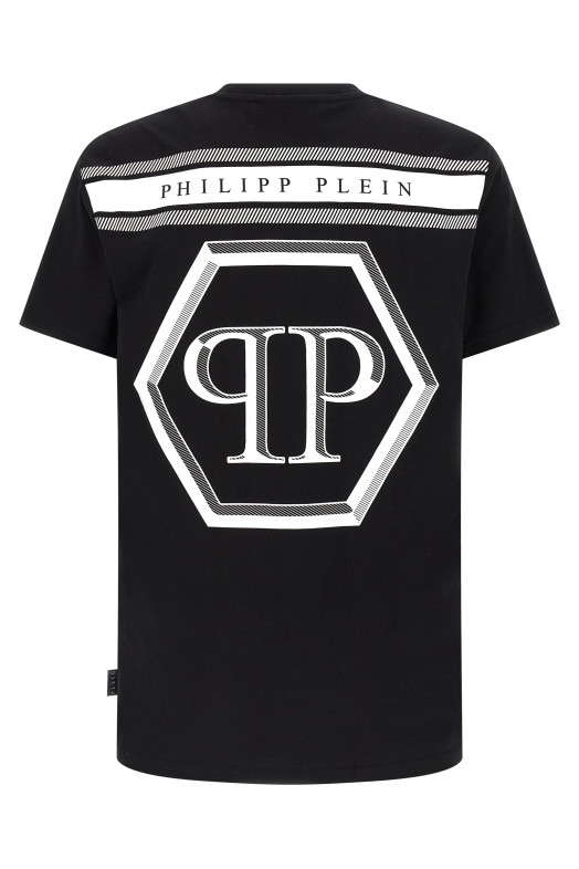 'Hexagon' T-shirt Black