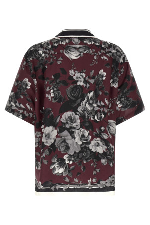 'Bouquet Fiori' shirt Bordeaux