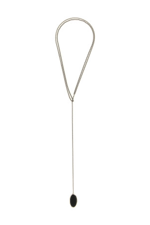 Stone necklace Black