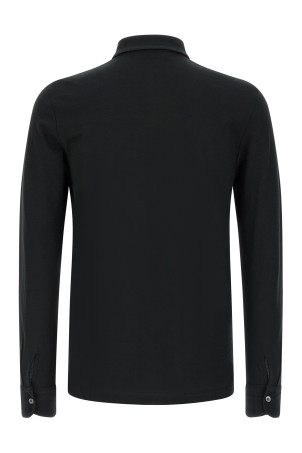 'Ice Cotton' polo shirt Black