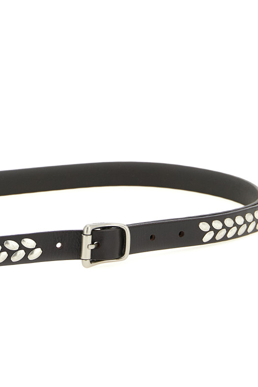 'Almond Stud' belt Brown