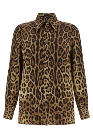 'Leopardo' shirt Brown