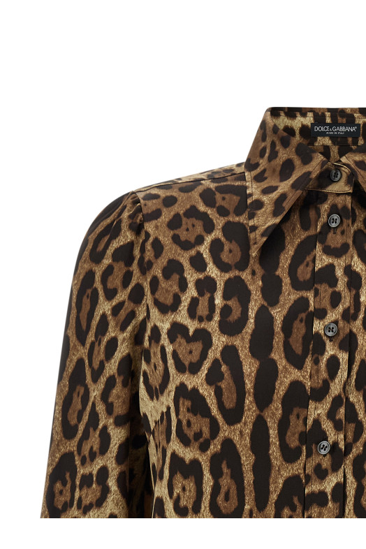 'Leopardo' shirt Brown