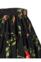 'Bouquet Rose' skirt Black