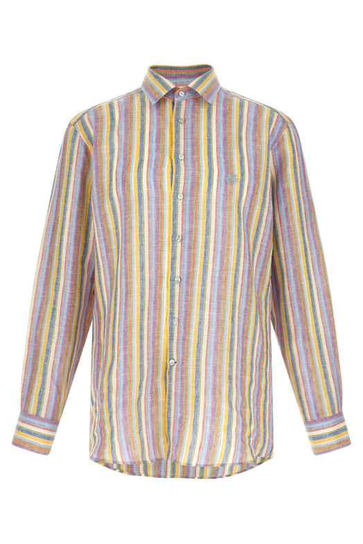 Striped linen shirt  Multicolor