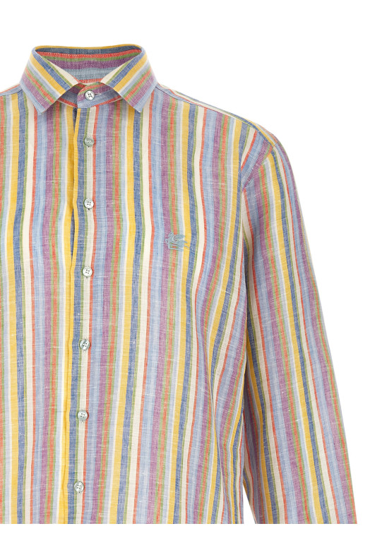 Striped linen shirt  Multicolor