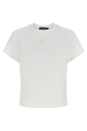 T-shirt with scarf White