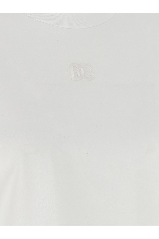 T-shirt with scarf White