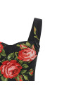 'Bouquet Rose' top Black