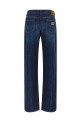Stretched pleated trompe l'oeil jeans Blue