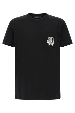 'DG' embroidered T-shirt Black