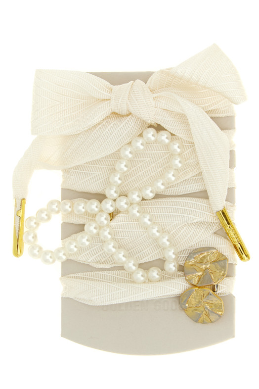 'Skin sparkling' shoelaces White