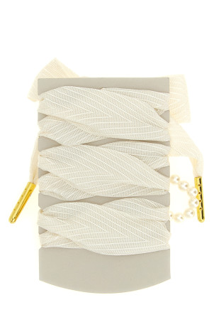 'Skin sparkling' shoelaces White