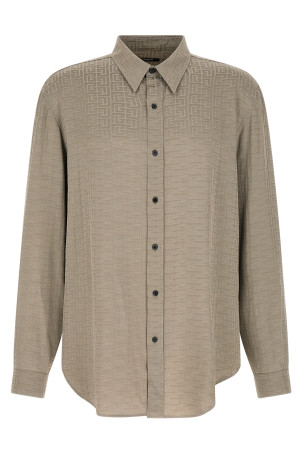 Jacquard monogram shirt Gray