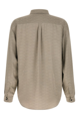 Jacquard monogram shirt Gray