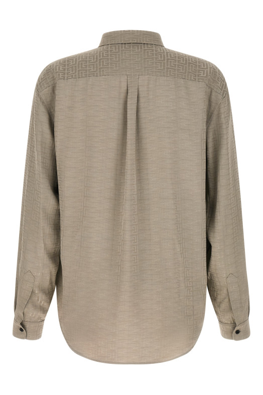 Jacquard monogram shirt Gray
