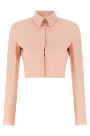 Tropical wool blazer Pink