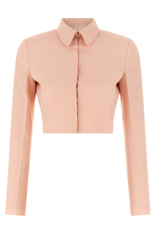 Tropical wool blazer Pink