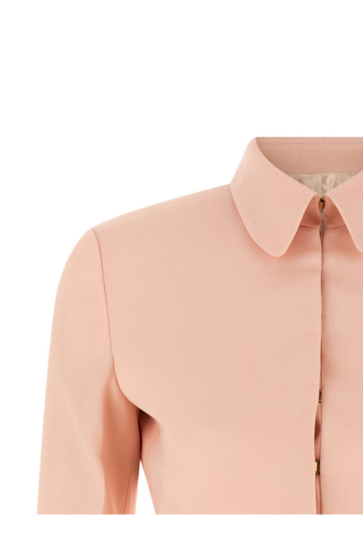 Tropical wool blazer Pink