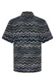 Zigzag polo shirt Blue