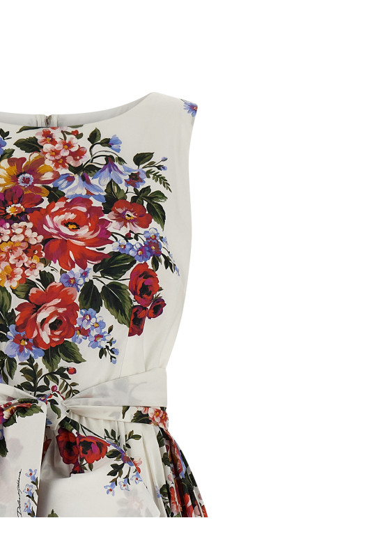 'Bouquet di Fiori' dress White