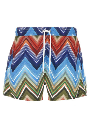 Macro zigzag swimsuit Multicolor