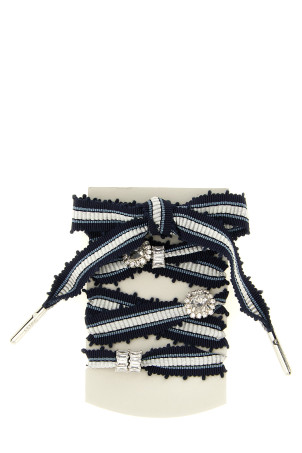 'Skin Vintage' shoelaces  Black-grey