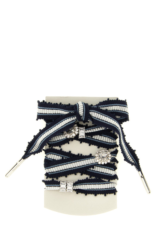 'Skin Vintage' shoelaces  Black-grey