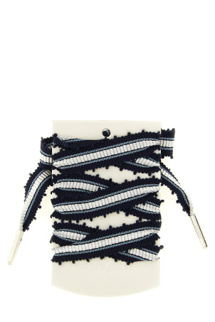 'Skin Vintage' shoelaces  Black-grey