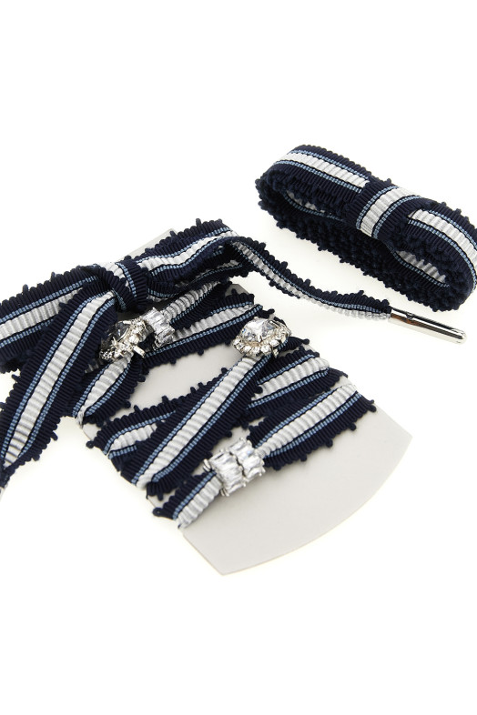 'Skin Vintage' shoelaces  Black-grey