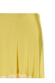 Lace insert skirt Yellow