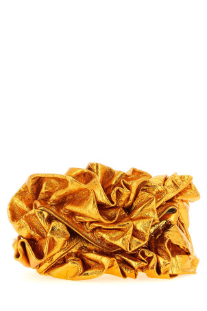 'Ruffle' clutch orange