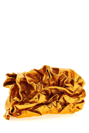 'Ruffle' clutch orange