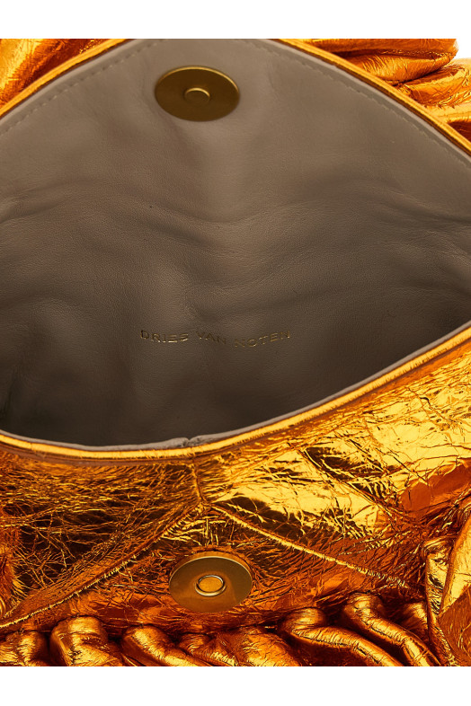 'Ruffle' clutch orange