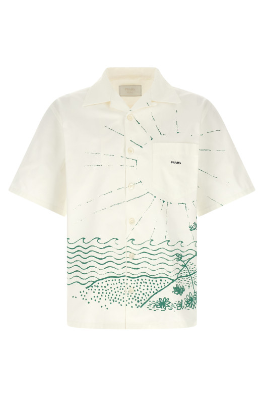 'Cabin' bowling shirt Green