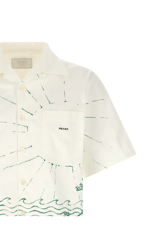 'Cabin' bowling shirt Green